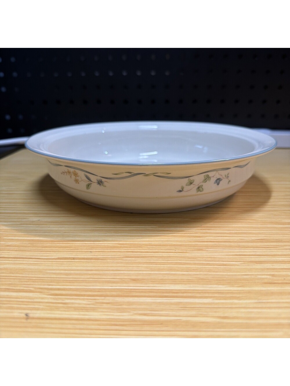 VTG Lenox Country Cottage Courtyard Vegetable Serving Bowl Rimmed 9.75” *